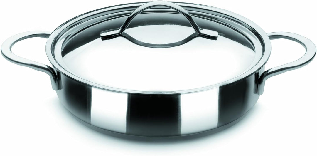 IBILI TARTERA Con TAPA INOX NOAH 22 cm, Stainless Steel, Silber, 2-Einheiten 22 cms, 22 cms