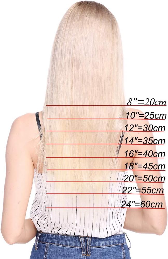 Silk-co Haarteile Echthaar Nanoring Extensions Loop Haarverlängerung 100% Human Hair Weich Natürlich