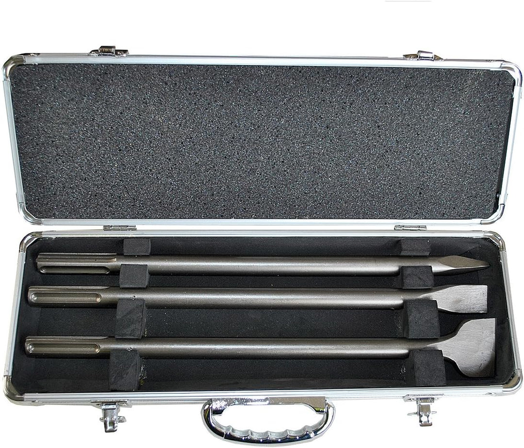 Makita D-40543 SDS MAX Spitz/Flachmeissel Set 3 tlg., Schwarz