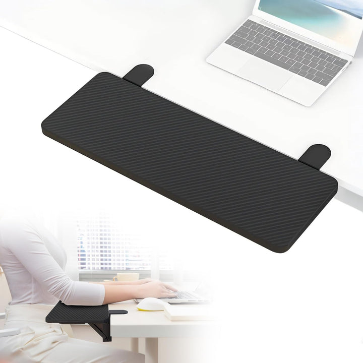 Ergonomische Schreibtischverlängerung, Computer Armlehne für den Schreibtisch, 90° Faltbare Handgele