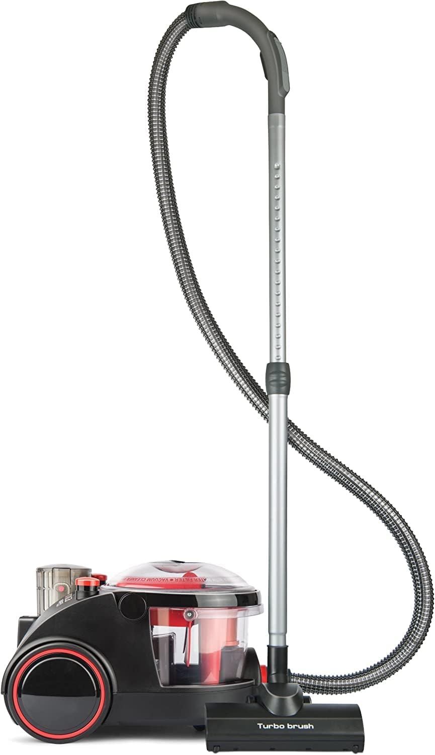 arnica Bora 5000 Rot Nasssauger/Wassersauger SPARSET 1 - Staubsauger für Allergiker, inkl. Zubehör,