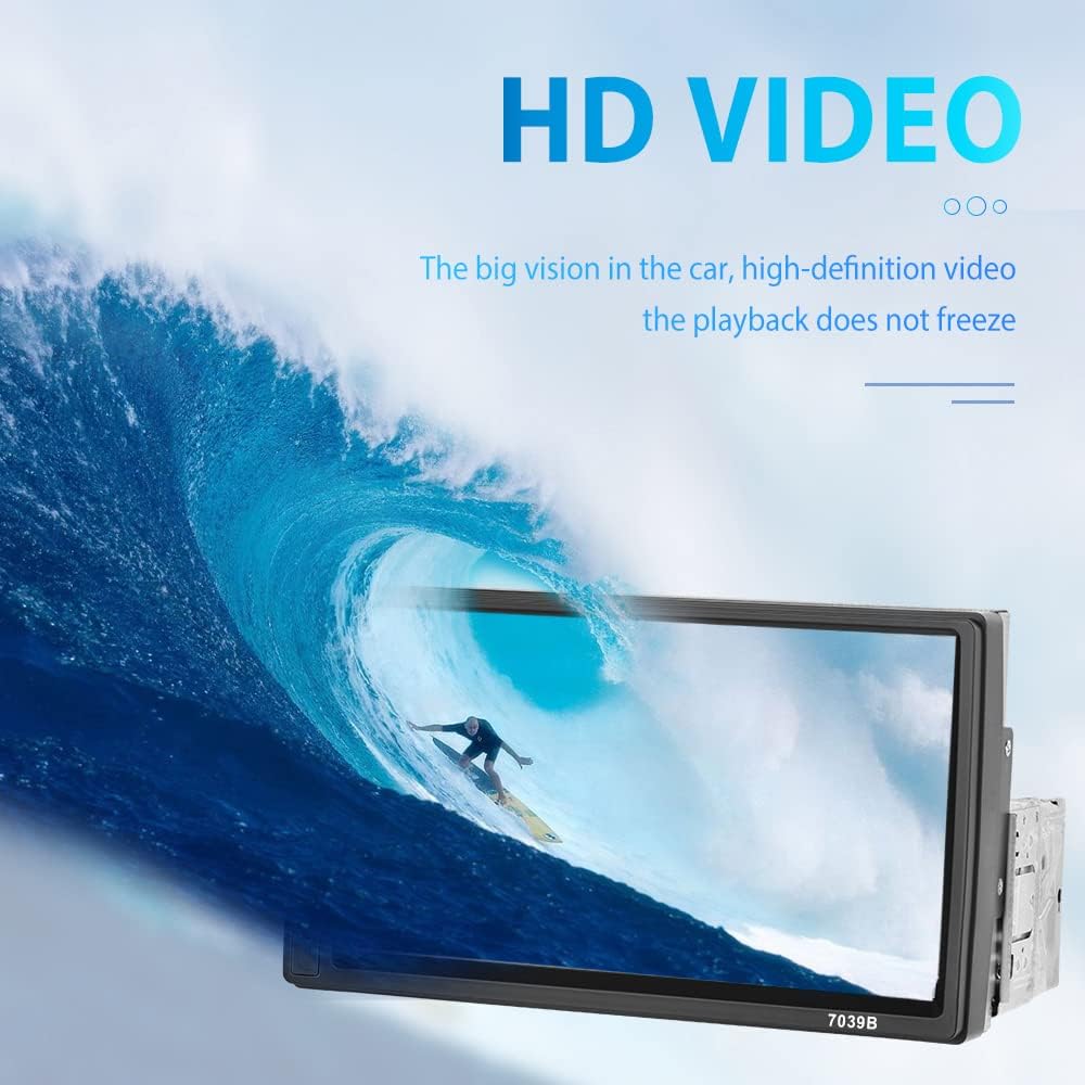 Hikity 1Din CarPlay Autoradio Android Auto Radio mit 7" Touch Bildschirm, Auto Radio Touch Display m