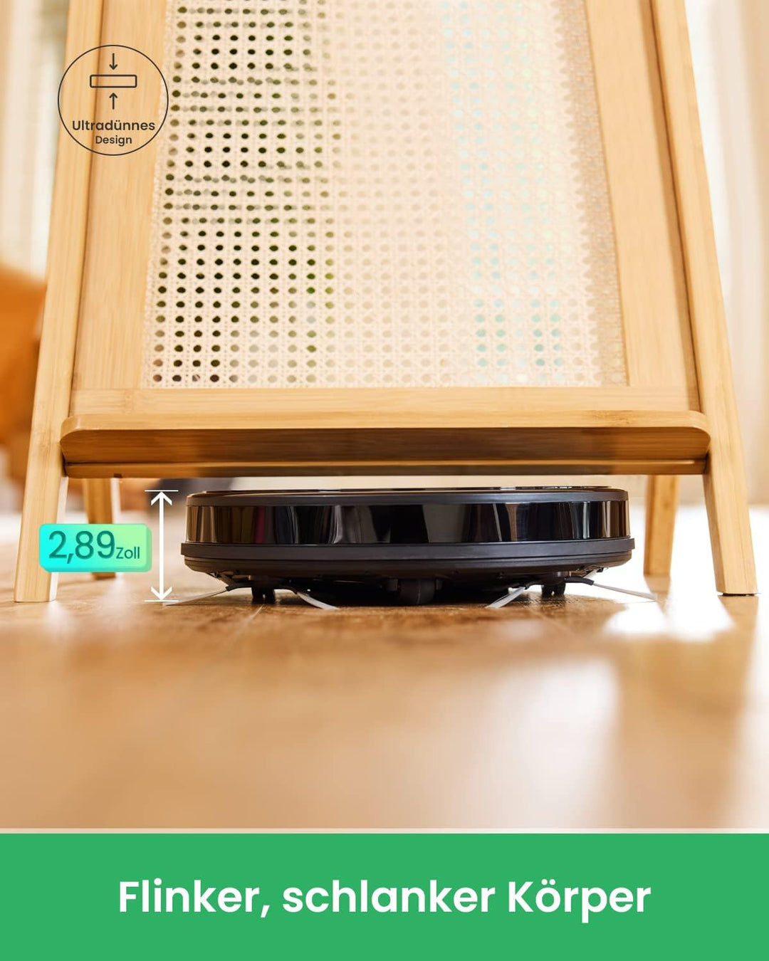 Vactidy Nimbel T6 Saugroboter mit 2800 Pa Saugkraft,120 Min Laufzeit,Staubsauger Roboter mit Alexa&G