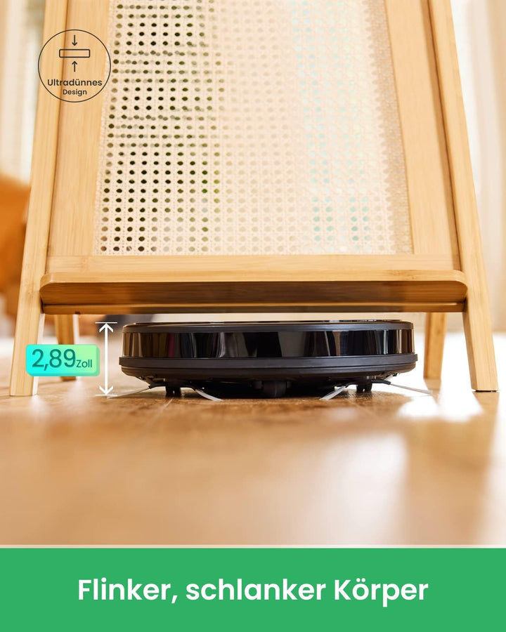 Vactidy Nimbel T6 Saugroboter mit 2800 Pa Saugkraft,120 Min Laufzeit,Staubsauger Roboter mit Alexa&G