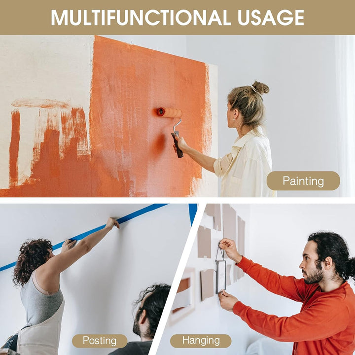 KINGRACK Klapptritt, 2 StufenTrittleiter, zusammenklappbar, Leiter mit Rutschfester Gummimatte, Trit