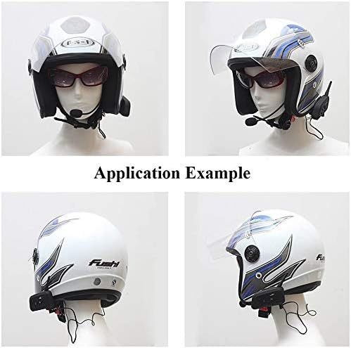 Qaurora V6 BT Interphone 1200M Bluetooth Motorrad Motorrad Helm Gegensprechanlage Headset mit Duplex