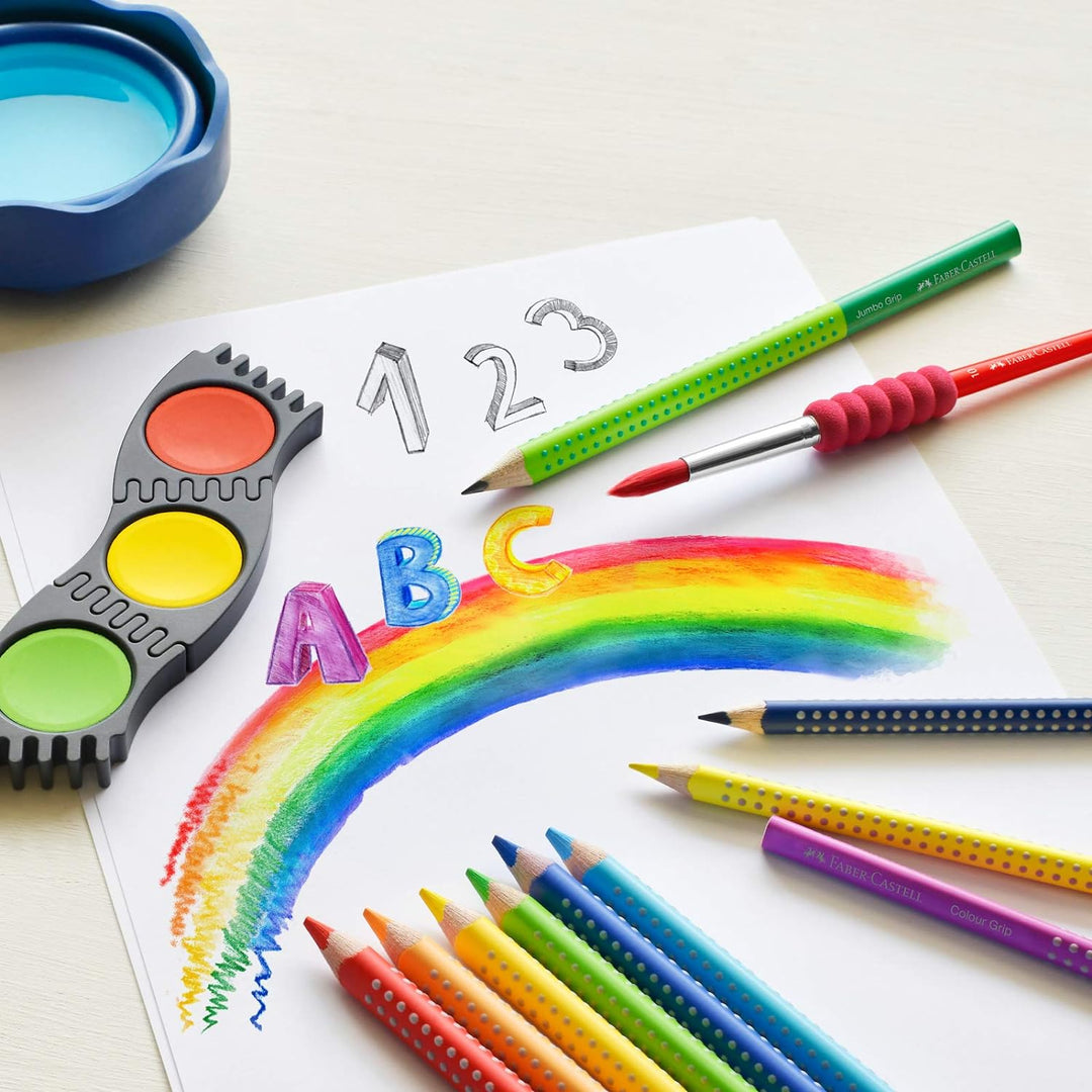 Faber-Castell 112449 - Buntstift Colour Grip 48er Stück Kartonetui 48 stück (1er Pack) 48 Stück, 48