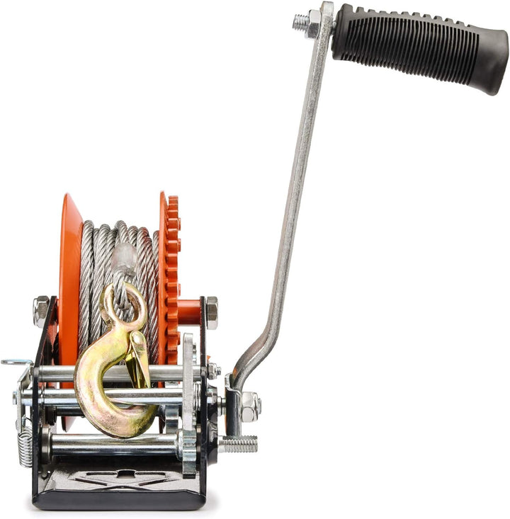 Seilwinde 1588kg 3500lbs Handseilwinde Bootswinde Winde Anhänger SN1170