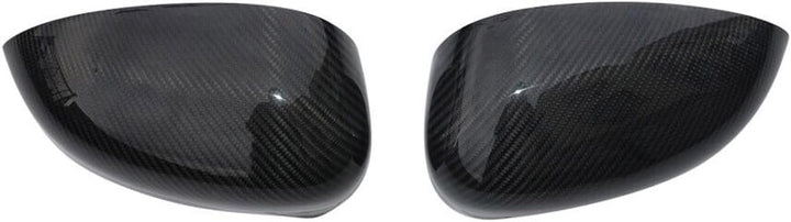 Spiegelkappen Kompatibel mit Fiat 500 2007-2023 Spiegel Blenden Schutz Echt Carbon 2tlg