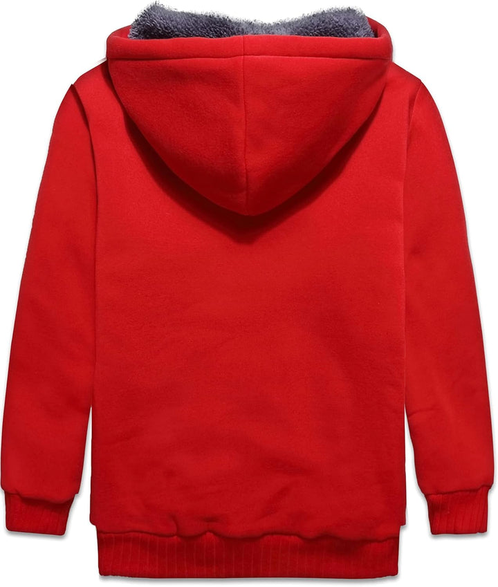 LLdress Fleecejacke Jungen Kapuzenpullover Mit Zipper Kinder Hoodie JungnsWarm Kapuzenjacke Causal W