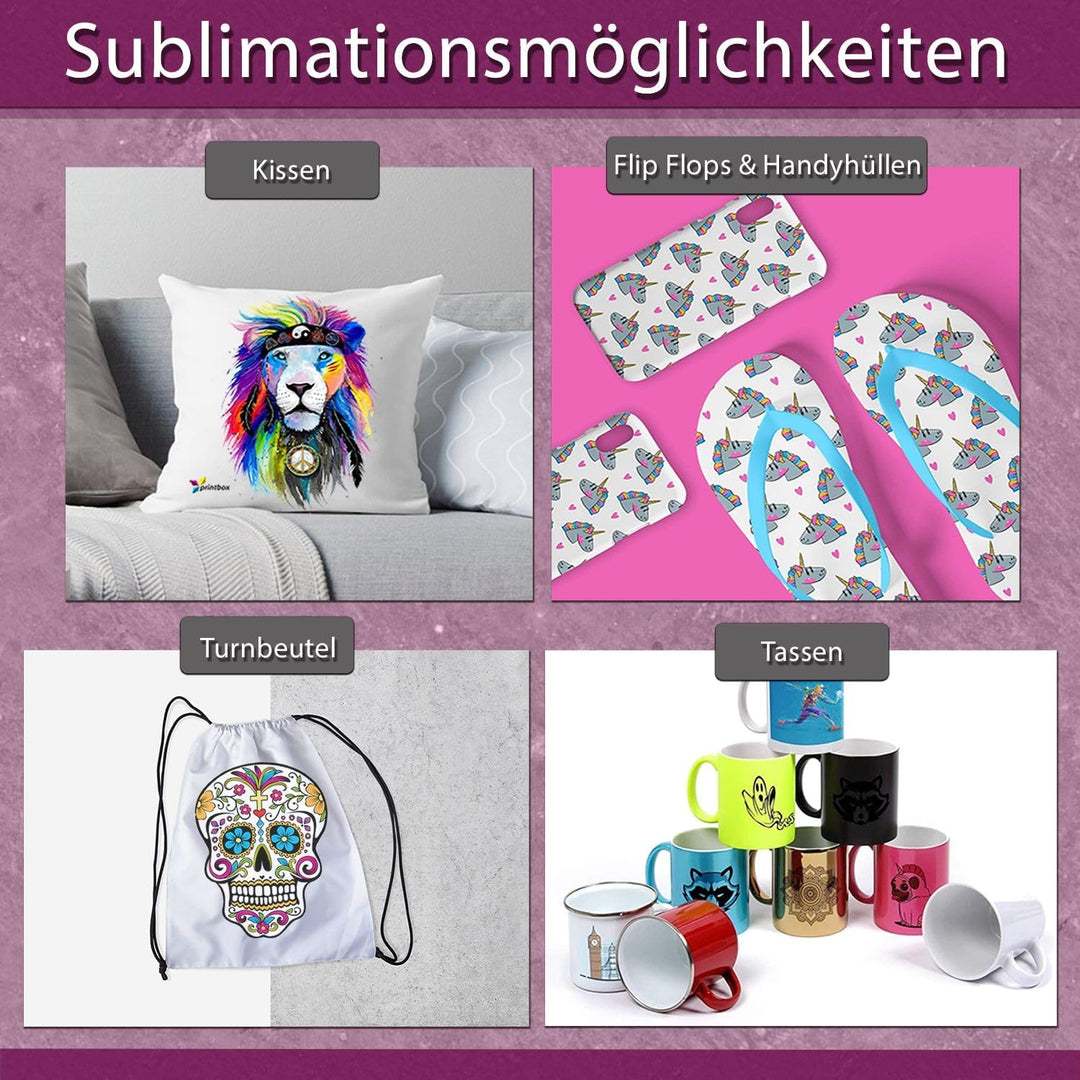 4X 250ml SubliKing® Sublimationstinte (CMYK-Set) für