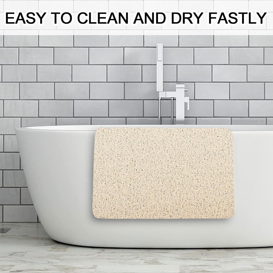 Grosse Duschmatte rutschfest,60 x 60 cm Weich Komfort Badewannenmatte mit Ablauflöchern,Anti-Schimme
