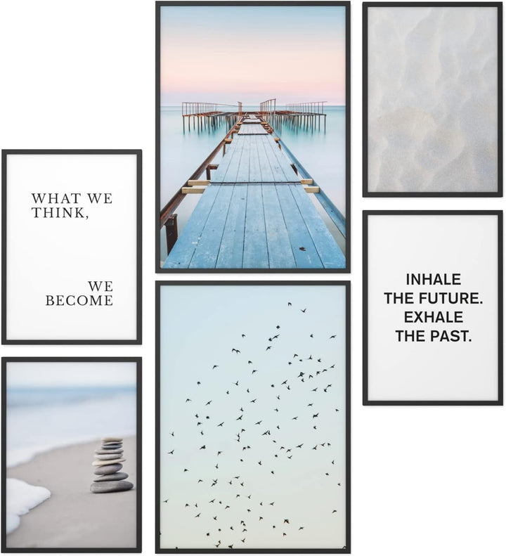 Papierschmiede® Mood Poster Set Zeitlos, Bilder OHNE Rahmen als Wanddeko, Wohnzimmer Deko Schlafzimm