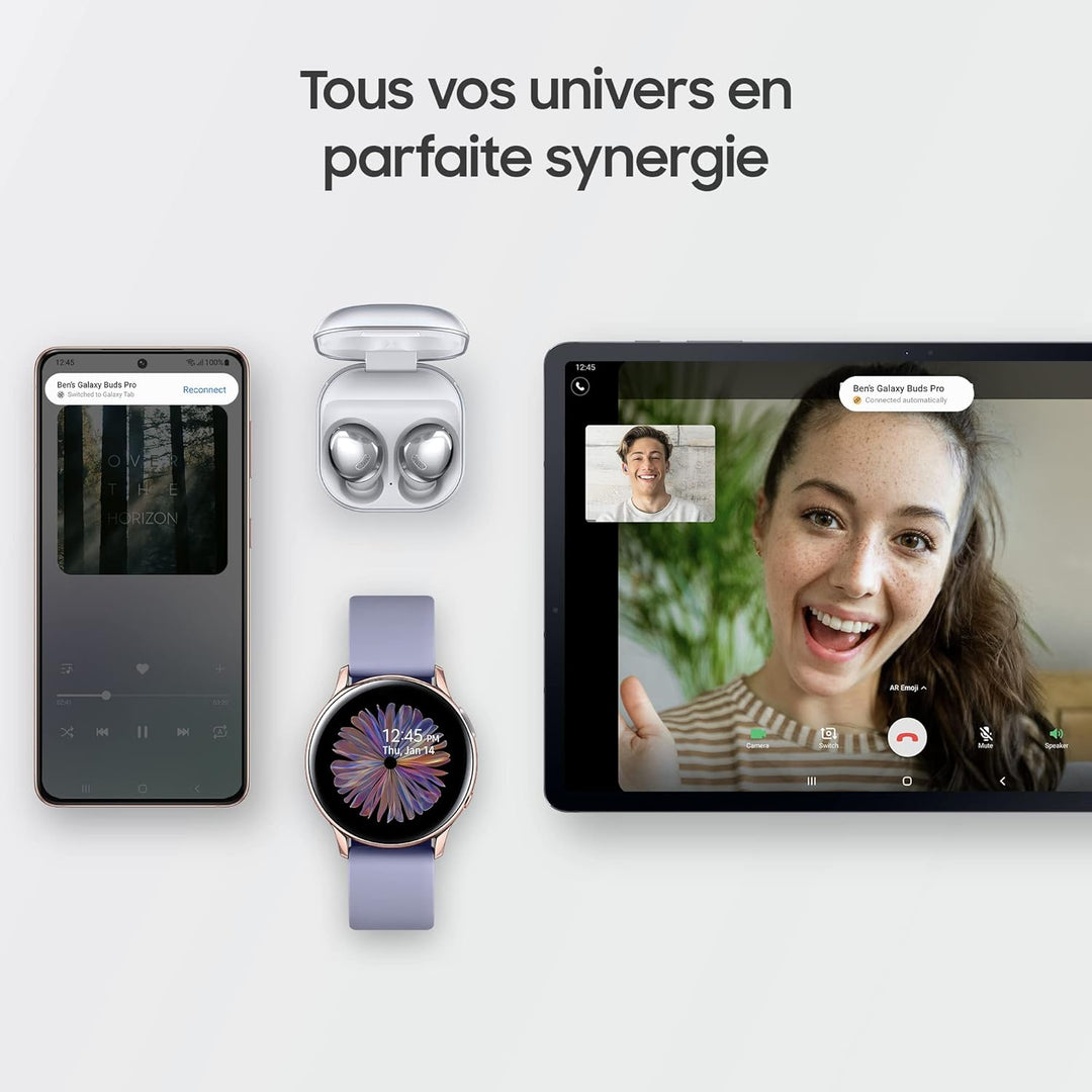 Samsung Galaxy Buds Pro Kabellose Kopfhörer mit Geräuschunterdrückung, silberfarben [Spanish Version