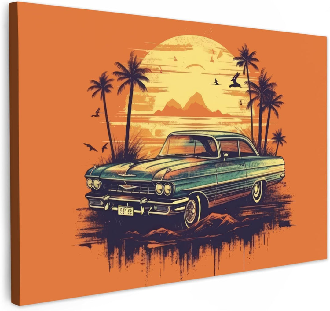 MuchoWow© Leinwand Bilder Gross 120x80 cm XXL Wanddeko Wohnzimmer Aesthetic Room Decor Deko Zimmer W