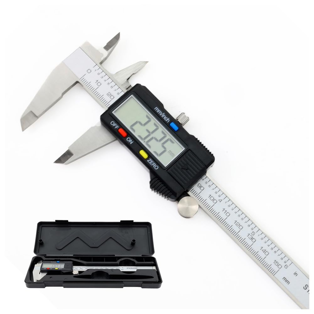 Dönges Digitaler Messchieber 150 mm | LCD Display, CE, Messbereich 0-150 mm | Digitale Schieblehre,