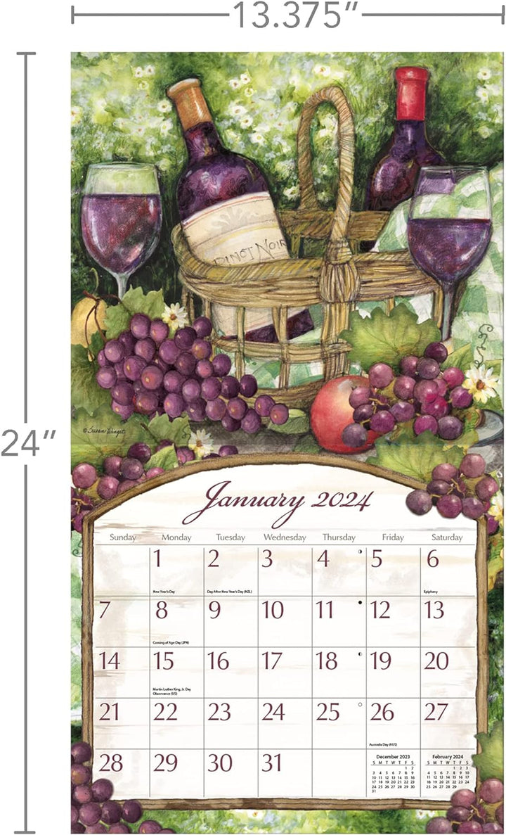 LANG Wine Country 2024 Wandkalender (24991001885)