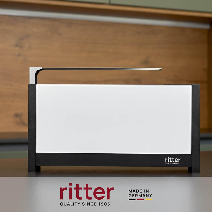 ritter Toaster volcano 5, weiss, Langschlitztoaster mit eleganten Glasfronten, made in Germany Weiss