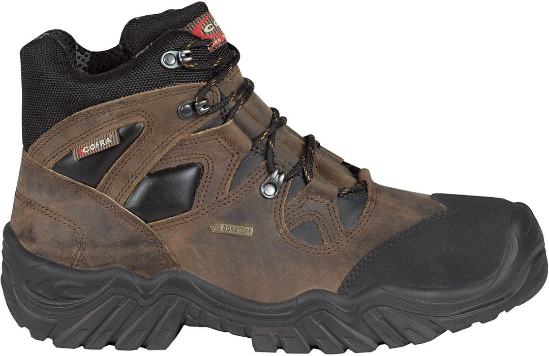 Cofra 80220-000.W44 NEW JACKSON S3 WR HRO SRC Sicherheitsstiefel, Braun/Schwarz, Grösse 44 44 EU, 44