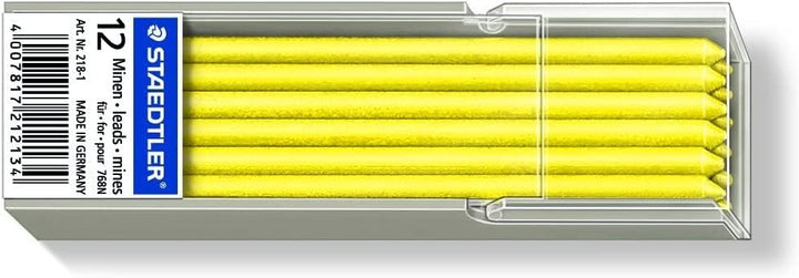 STAEDTLER 218 Lumocolor non-permanent omnichrom Spezialmine, 12 Stück Etui, rot (Packung mit 3) rot