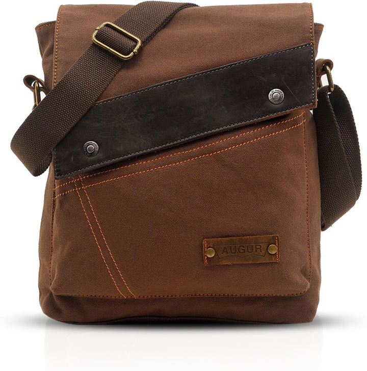 FANDARE Vintage Messenger Bag Umhängetasche Schultertasche Laptoprucksäcke Tasche Crossbody Bag Kuri