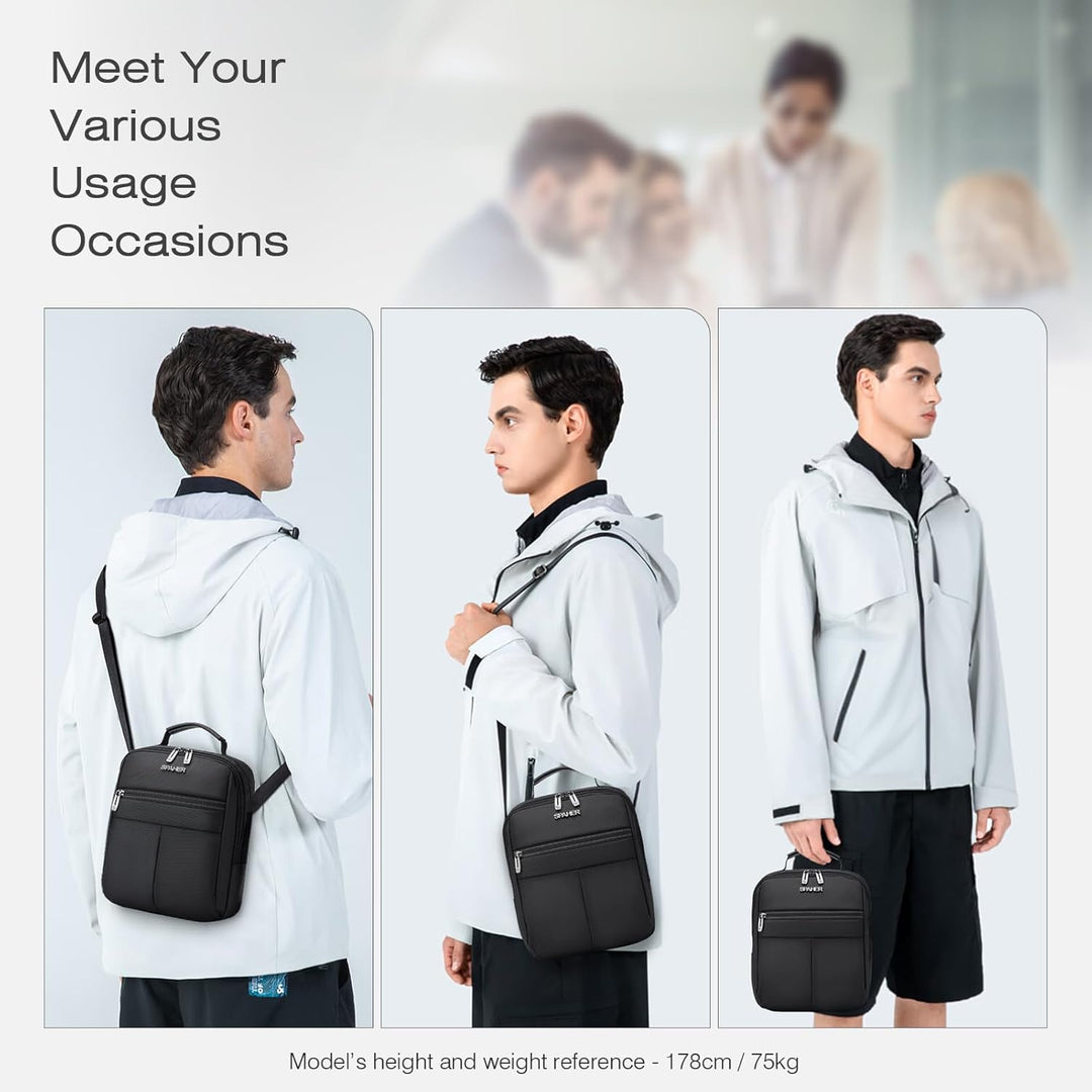 SPAHER Herren Handtaschen Zum Umhängen Umhangetasche Mann Schultertasche Männer Herrentasche Zum Umh