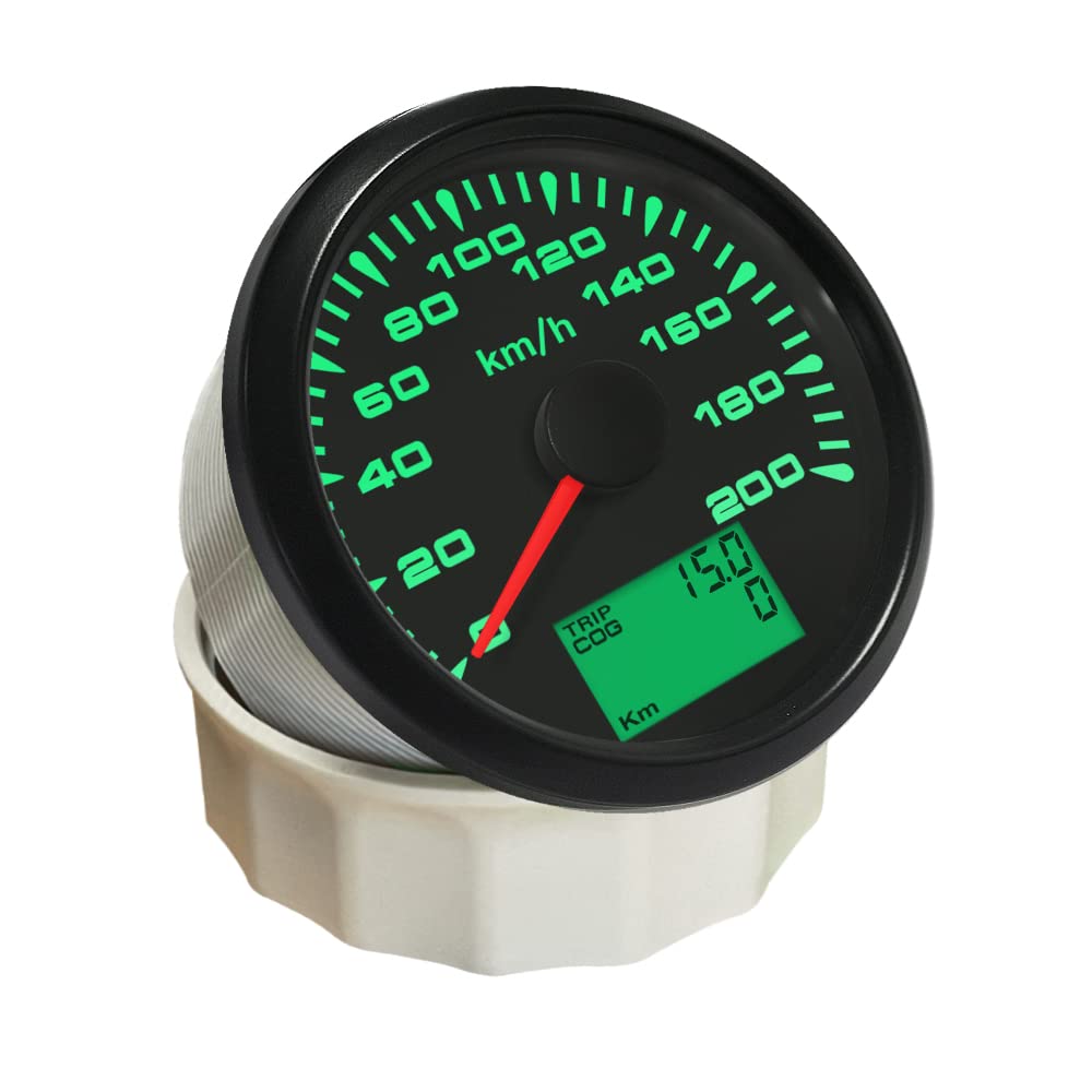 ELING Universal GPS Tachometer Geschwindigkeitsmesser 0-200 KM/H Kilometerzähler Für Autorennen Moto