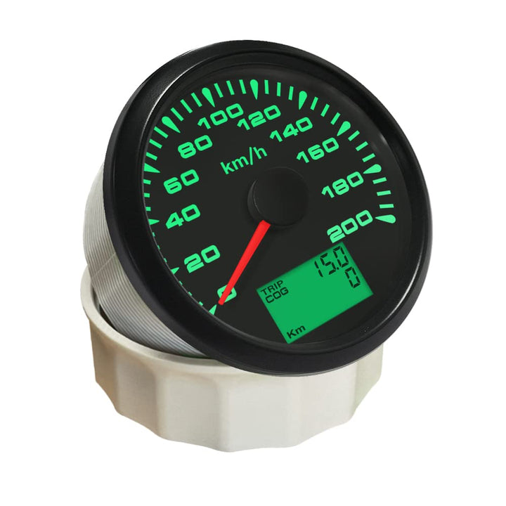 ELING Universal GPS Tachometer Geschwindigkeitsmesser 0-200 KM/H Kilometerzähler Für Autorennen Moto