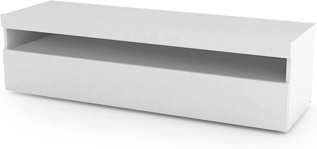 Dmora Wohnzimmer-TV-Ständer, Made in Italy, 1-Tür-TV-Ständer, Wohnzimmer-TV-Ständer, 130x45h36 cm, g