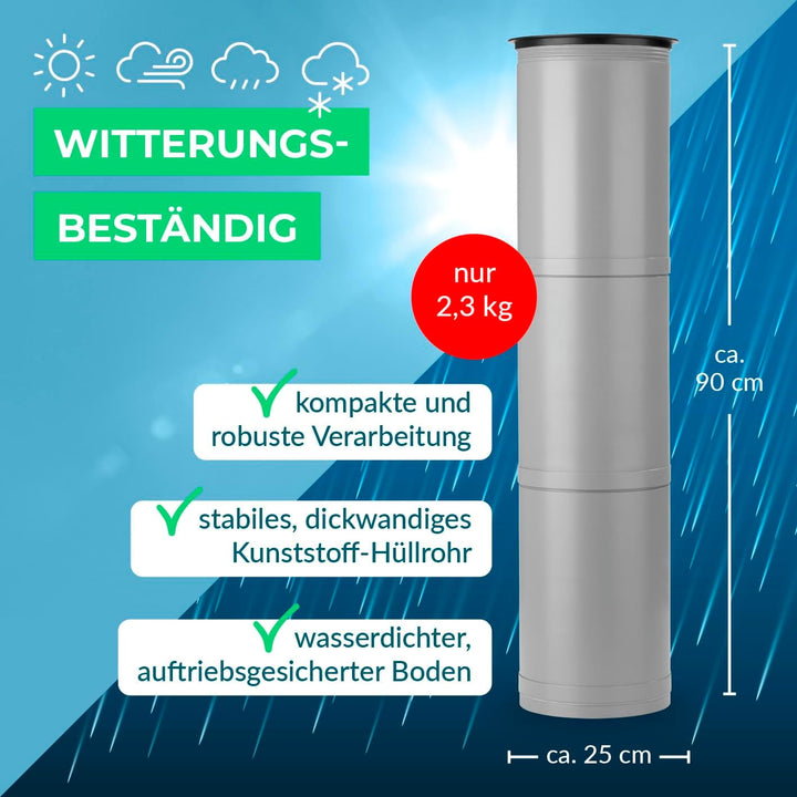 EASYmaxx Flaschenkühler Outdoor | Flaschen- und Dosen-Kühler | Erdloch Bierkühler | Bis zu 13 Flasch