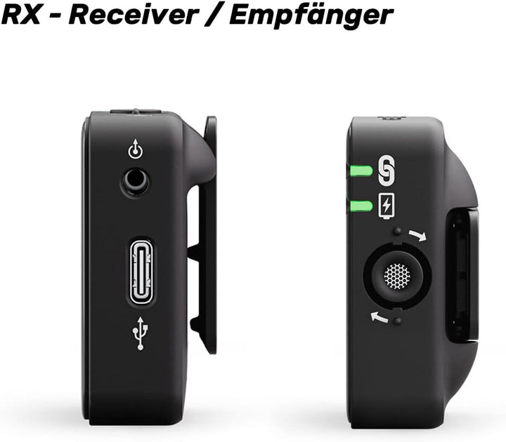 Rode Wireless ME digitales Drahtlos-Mikrofonsystem 1x Sendemodul, 1x Empfangsmodul + keepdrum Mikrof