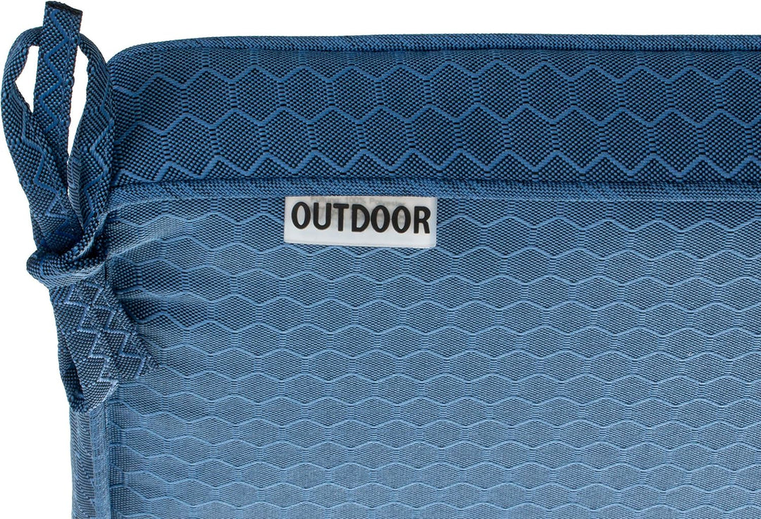 Brandsseller Outdoor Garten Sitzkissen Auflagen Kissen mit Paspel - Waben-Optik - Schmutz- und Wasse