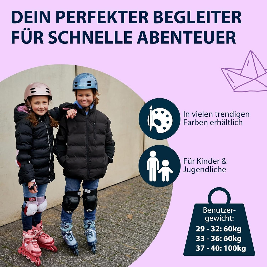 HUDORA Inline Skates Mia/Leon - Inliner für Kinder/Jugendliche & Erwachsene in versch. Grössen & Far