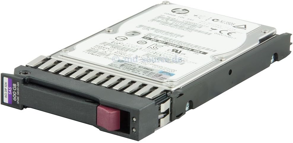 HP 581286-B21 Festplatte (600 GB, 6G, SAS, SFF, 10000 RPM, 2,5 Zoll / 63,5 mm)