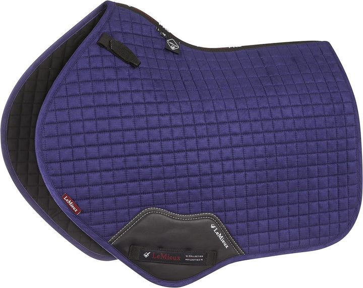 LeMieux Prosport Cotton Close Contact Square Schabracke S/M Tintenblaues Wildleder, quadratisch, S/M