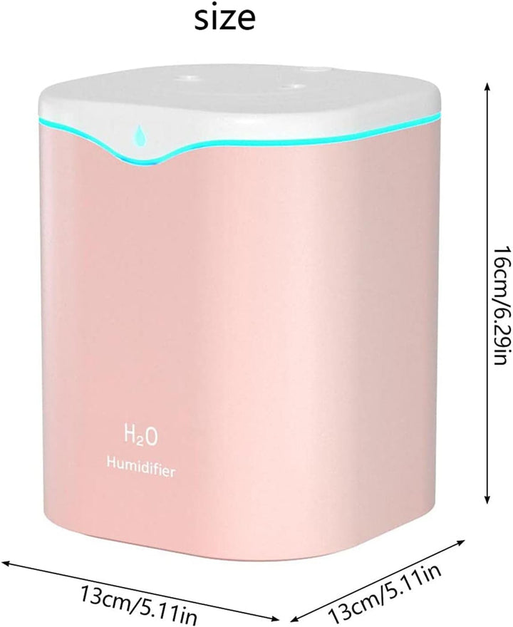WANGCL USB Tragbarer Luftbefeuchter 2000 ml Luftbefeuchter für Schlafzimmer flüsterleise Luftbefeuch