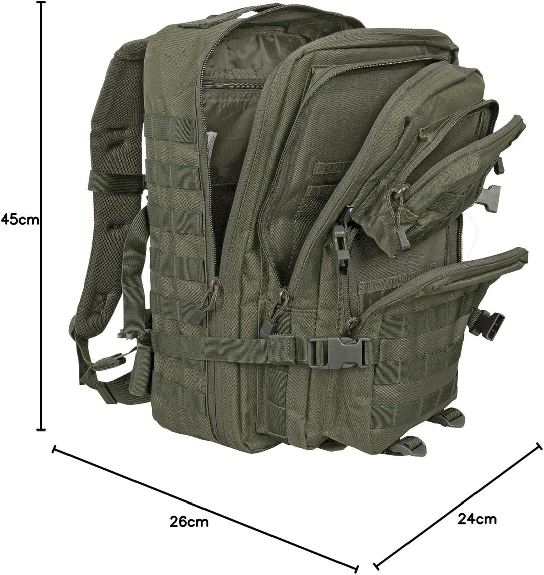 bw-online-shop US Cooper Assault Rucksack Medium - 25 Liter Oliv, Medium - 25 Liter Oliv