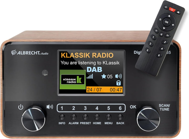 ALBRECHT DR 865 Seniorenradio mit gut lesbarem 4" Farbdisplay, brillantem Klang, seniorengerechter B