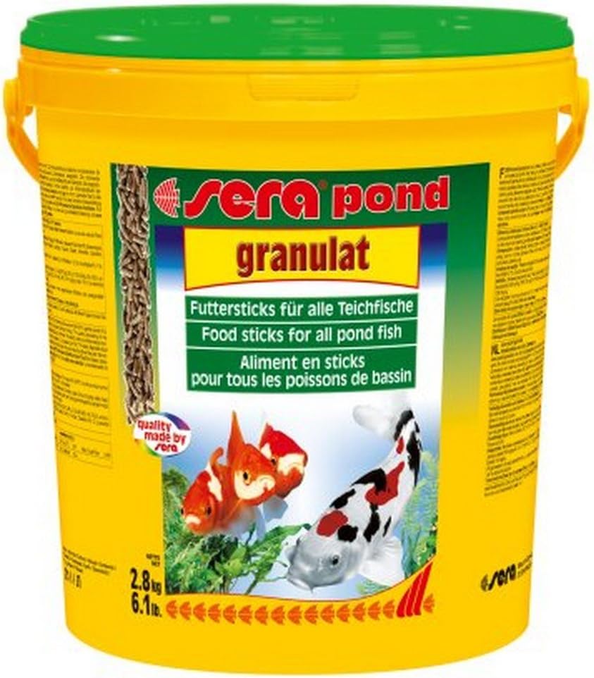 sera Pond Granulat Nature 21 Liter (3,5 kg) - Das Granulatfutter für grössere Teichfische