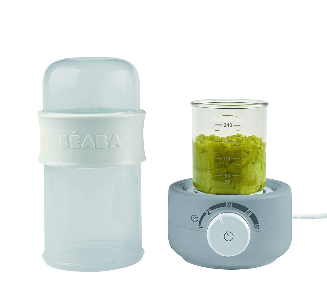 Béaba - Babymilk Fläschchenwärmer mit Dampf, grau, Grau
