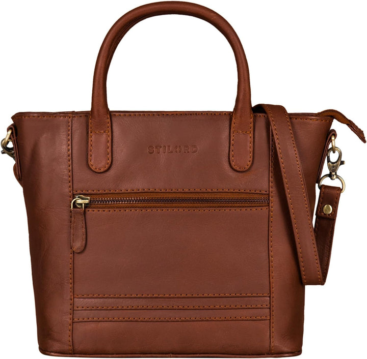 STILORD 'Meghan' Leder Handtasche Damen Umhängetasche Klein Ledertasche für Frauen zum Umhängen und