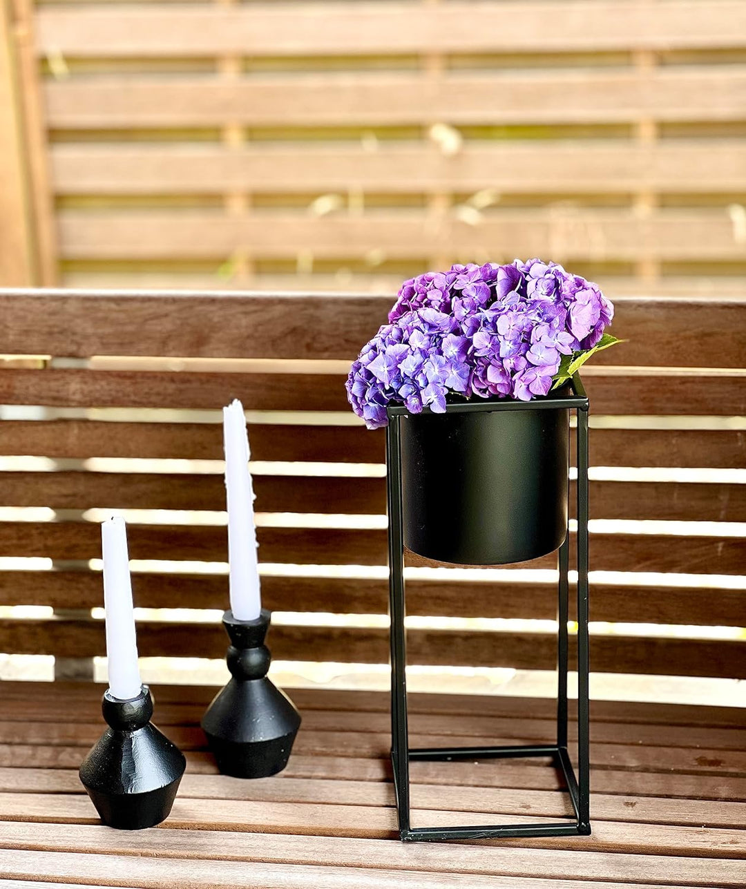 Brandsseller Hochbeet 3er-Set Blumentopf Blumenständer In.- & Out Blumenkasten Pflanzkasten Metall f