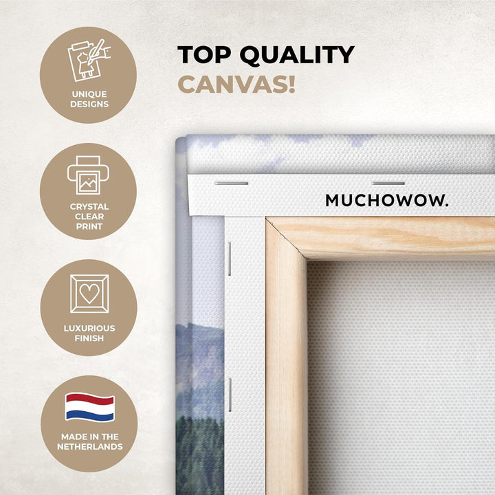 MuchoWow© Leinwand Gross 120x80 cm XXL Deko Schlafzimmer Aesthetic Leinwandbilder Wohnzimmer Gemälde