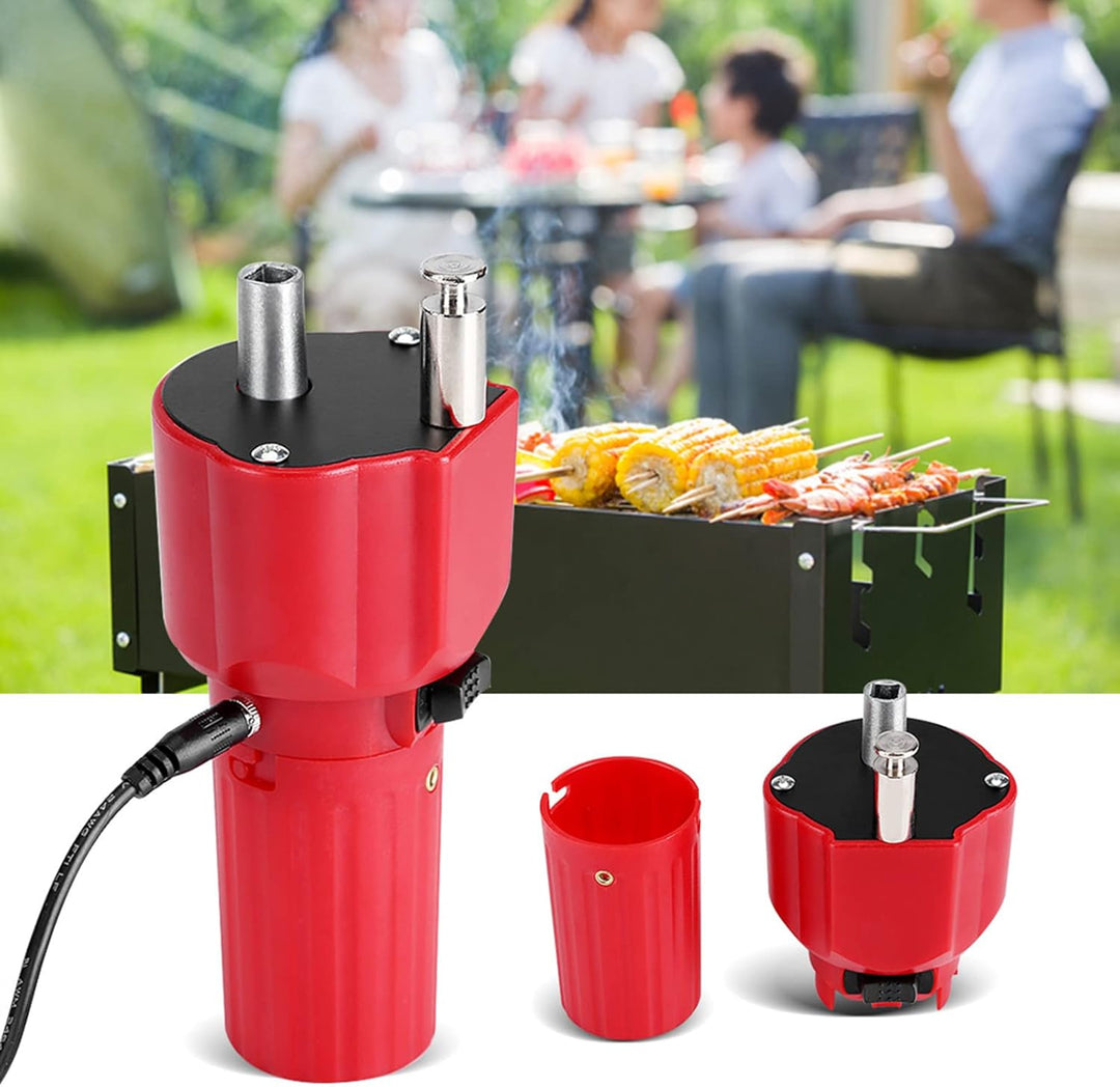 Grillmotor, DC 5V Grillgrillmotor, solide Konstruktion Grillrotatormotor mit USB-Kabel zum Grillen,