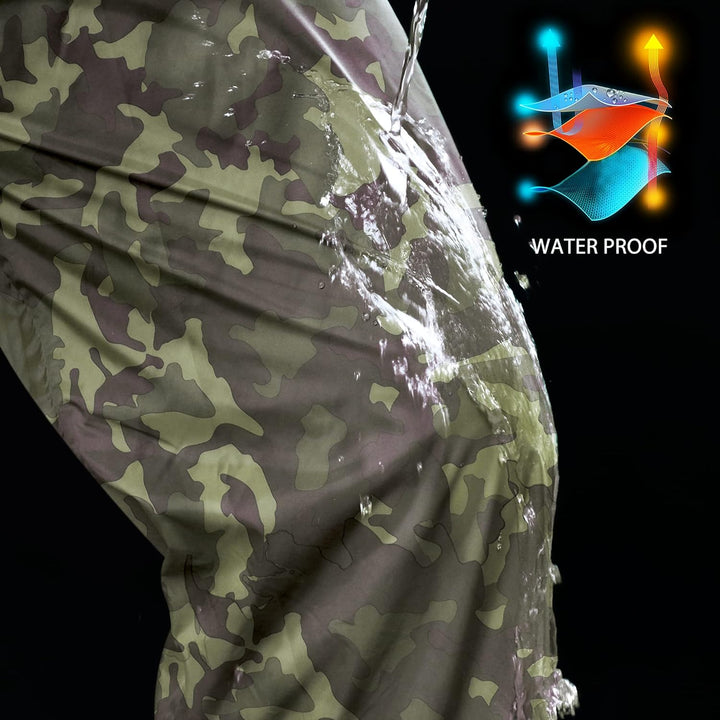 33,000ft wasserdichte Regenhose für Herren Leichte Regenhose Winddichte Outdoorhose zum Wandern Camp