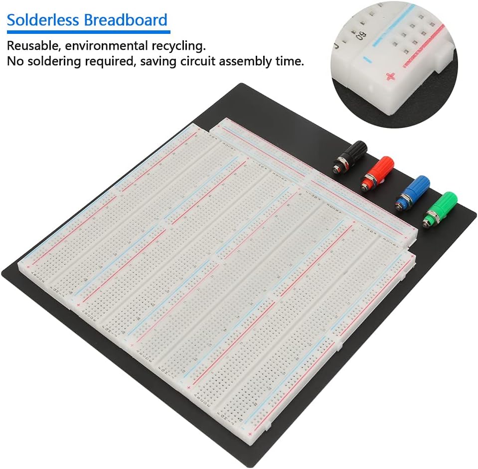 Breadboard, Mini Solderless Breadboard 3220 Punkt Solderless Breadboard ZY-208 Circuit Testing Board