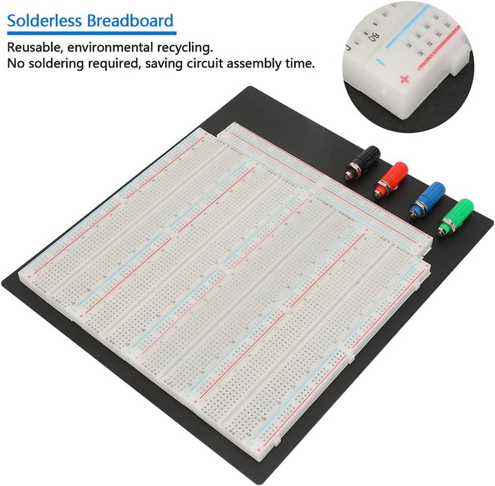 Breadboard, Mini Solderless Breadboard 3220 Punkt Solderless Breadboard ZY-208 Circuit Testing Board