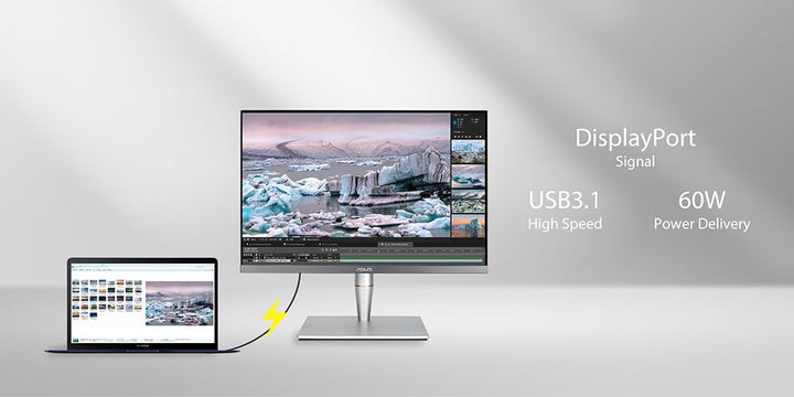 ASUS ProArt PA24AC | 24.1 Zoll WUXGA Professioneller Monitor | 16:10 IPS, 1920x1200 | ergonomisch, P