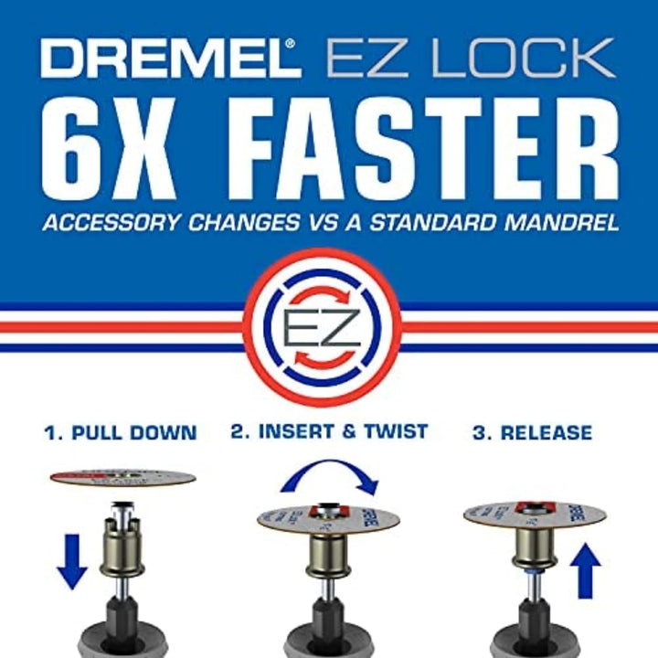 Dremel EZ456B - 12 Stück 1 1/2 Zoll EZ Lock Rotary Tool Trennscheiben perfekt für Blech und Kupfer R