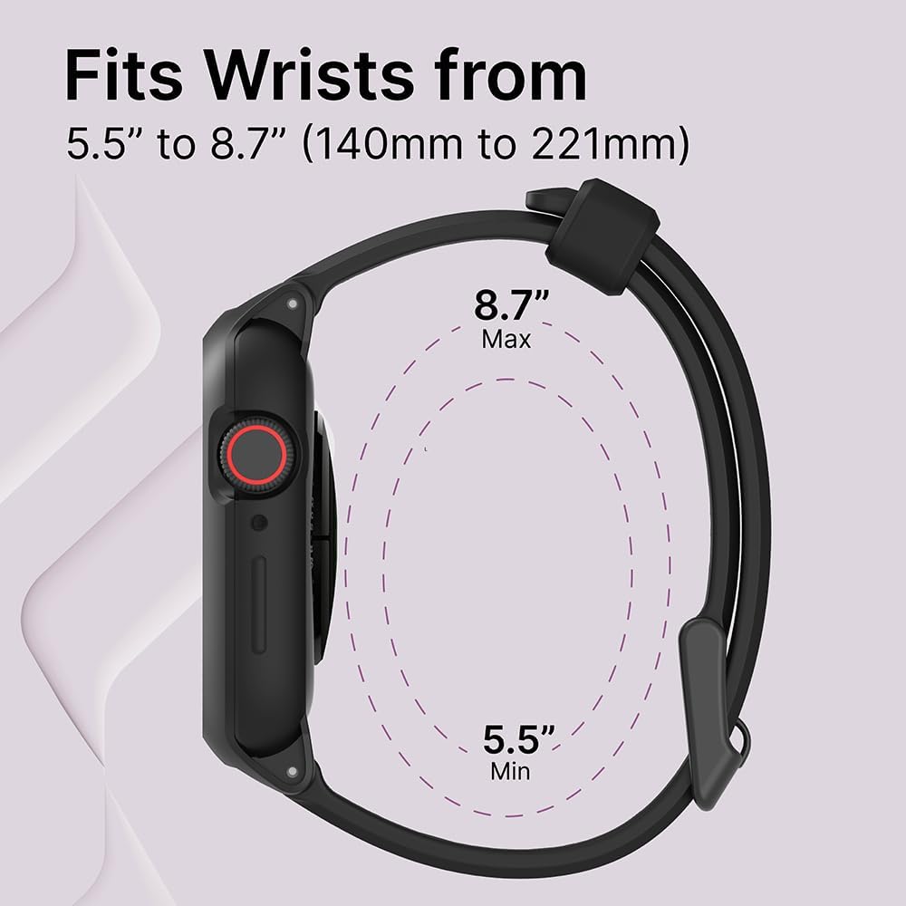 Catalyst Gehäuse für Apple Watch Serie SE 2022, Series 6, 5, und Serie 4, 44 mm, Schnallenverschluss